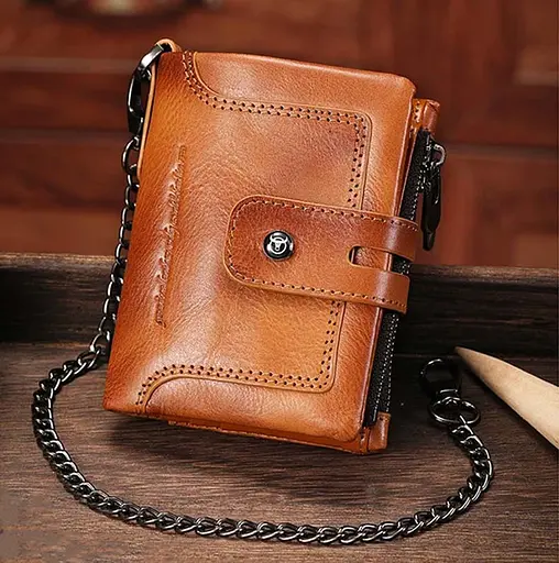 Мужской кожаный кошелек BULL 12х9.5х3 см acs0029278 - фото 2