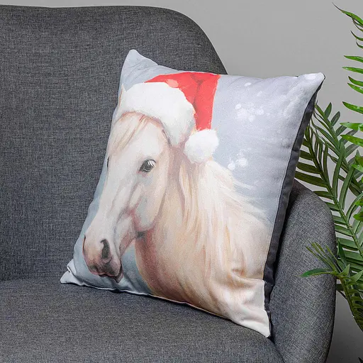 Подушка декоративна Home Line Кінь Санта 40х40 см (197706) - фото 2