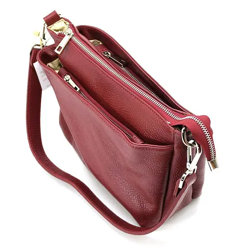 Кожаная женская сумка кросс-боди Virginia Conti 25х18х11 см sum0026332 - фото 5