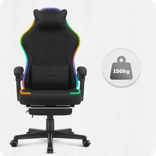 Крісло Cabro C502 LED Black тканина - фото 6