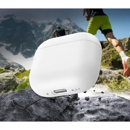 Чехол AhaStyle Ultra-Thin Colorful Silicone Case для Airpods 4 White (CP-WG172-WE) [133831] - фото 4