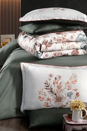 Постільна білизна Madena Beige Сатин Делюкс La Romano pbe0051260 - фото 2