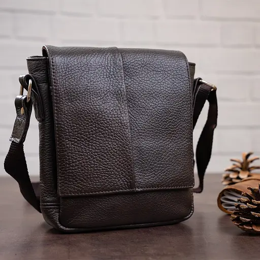 Сумка кожаная мужская SHVIGEL  18х18х6 см sum0012627 - фото 7