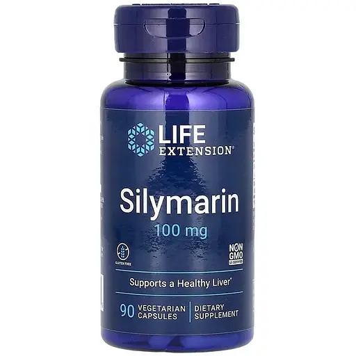 Натуральная добавка Life Extension Silymarin 100 mg, 90 вегакапсул - фото 1