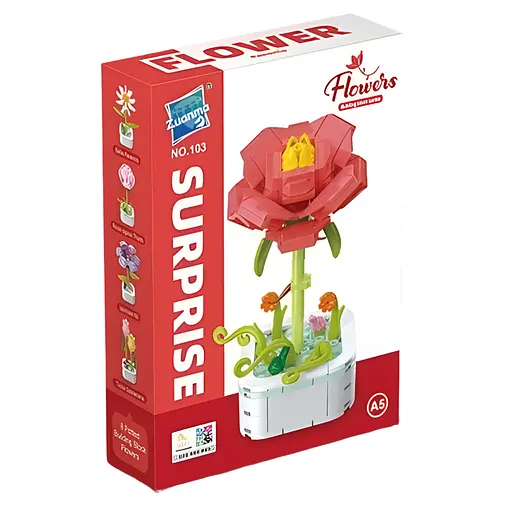 3D конструктор Flowers Ранункулюс на 118 деталей (25-105) - фото 2