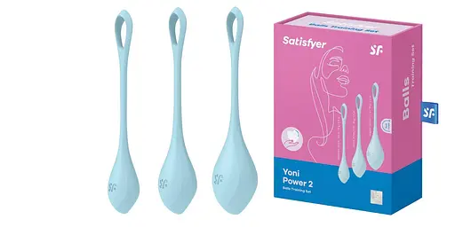 Вагинальные ширики Satisfyer Yoni Power 2, 13.5 см, голубой - фото 2