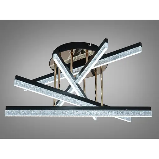 LED люстра стельова Romin чорна 72 Вт 12 м² без пульта - фото 1