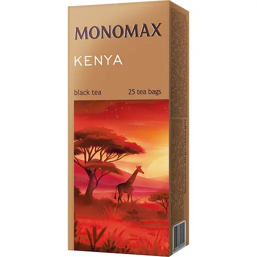Чай Monomax Kenya чорний 25 пакетів по 2 г