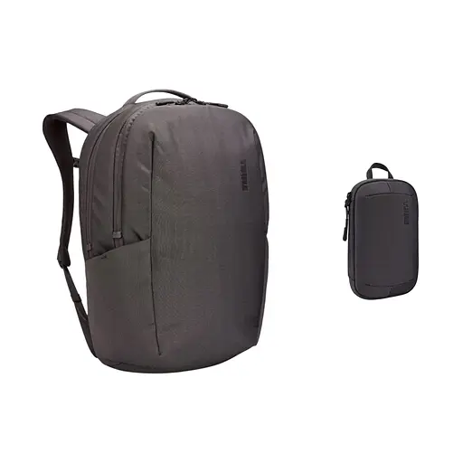 Комплект: Рюкзак Thule Subterra 2 Backpack 27L Vetiver Grey (TH 3205029) + Органайзер Thule Subterra 2 PowerShuttle Small Vetiver Grey (TH 3205039)