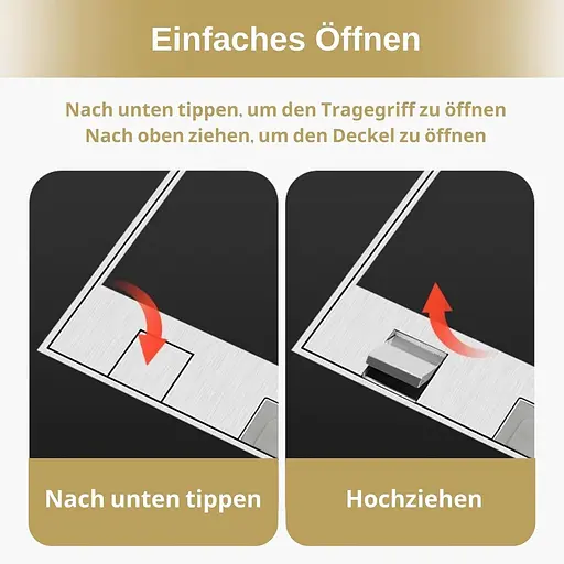 Утопленная невидимая напольная гнезетка, встроенная врез из нержавеющей стали европейский стандарт, плоская USB-разъем - фото 5
