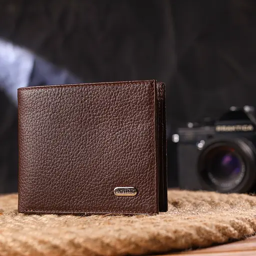 Мужской кожаный кошелек Canpellini 11.5х9.8х1 см acs0025039 - фото 6