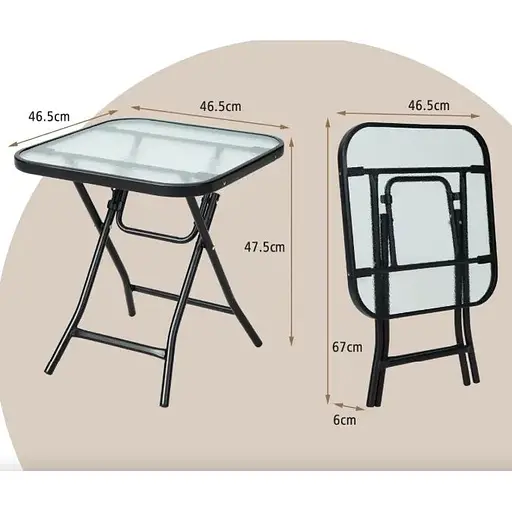 Садовый стол Costway Kontrast раскладной - фото 5