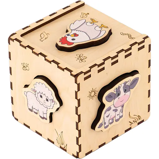 Кубик-сортер GoodPlay Ферма (CUB-4-007)