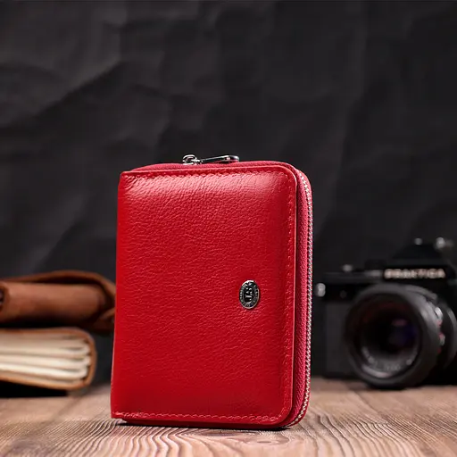 Кожаный женский кошелек ST Leather 11.8х9.5х2 см acs0028393 - фото 6