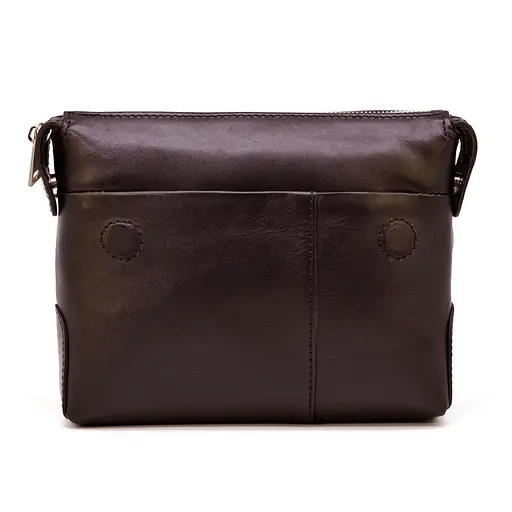 Мужской кожаный клатч сумка c петлей коричневая TARWA 22х16х4.5 см sum0028461 - фото 5