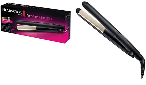 Випрямляч Remington Ceramic Slim 220, 300 Вт, температурних режимів 2, 180-220С, кераміка, чорний - фото 5