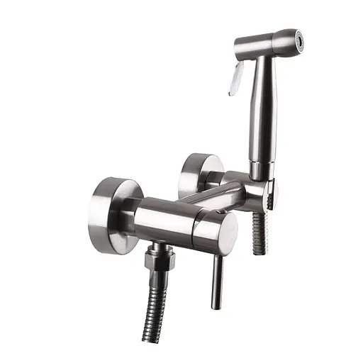 Змішувач для гігієнічного душу зовнішнього монтажу 150 мм Globus Lux GLN-6SS-106MIX 000022017, Нержавіюча сталь - фото 1