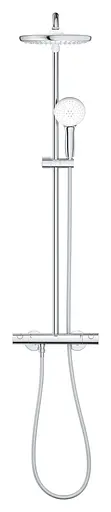Душова система з термостатом для настінного монтажу Grohe Tempesta System 250 26670001, Хром - фото 3