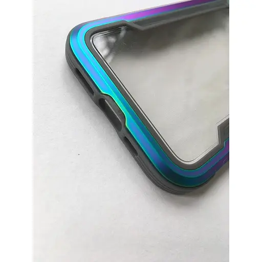 Оригинальный противоударный чехол X-Doria Raptic Shield Pro iPhone 13 Pro (6.1") Blue прозрачный - фото 7