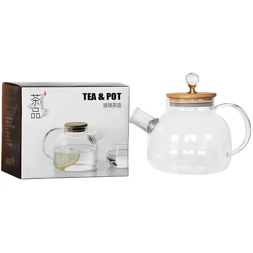 Чайник з боросілікатного скла 1 л (80250530-3)