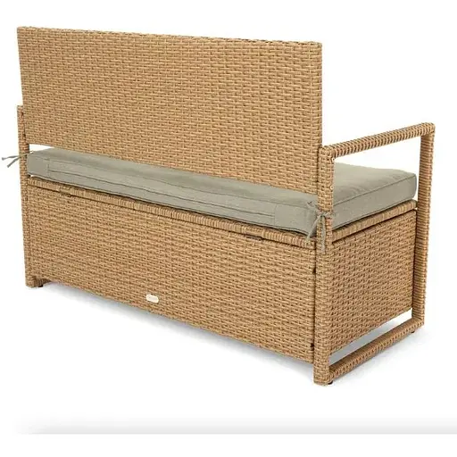 Садовая скамейка Di Volio Verbana с местом хранения бежевый - фото 9