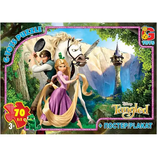 Детский пазл Рапунцель TA002 плакат 70 элементов