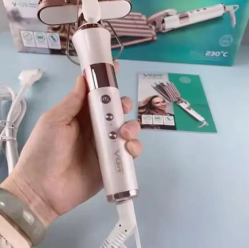 Плойка волна для волос VGR V-528 с керамическим покрытием и регулировкой температуры 45 Вт - фото 2