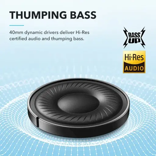 Bluetooth-гарнітура Anker SoundCore Q20i Black (A3004G11) - фото 8