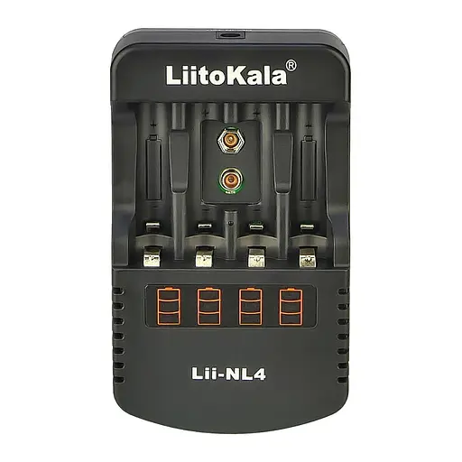 Універсальний зарядний пристрій LiitoKala Lii-NL4 для акумуляторів АА/ААА/C (Крона) та інших, 5 слотів - фото 4