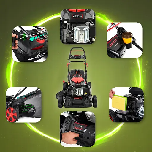 Газонокосарка бензинова Lehmann BUGLE 53 см 60 л - фото 8