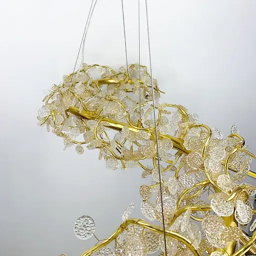 Подвесной удлиненный светильник Calathea | Ст. MD 6009-L1200 GD Line F - фото 6