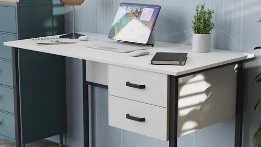 Комп'ютерний стіл Ferrum-decor Гаррі 75x120x60 сірий ДСП Дуб Сонома Труфель 16мм (FRD-101453) - фото 5