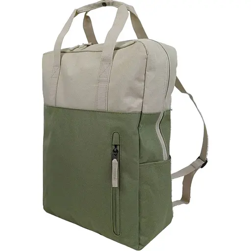 Легкая сумка - рюкзак LS два в одном 15L бежевая с оливковым sum0028841 - фото 1