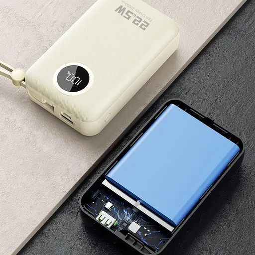 Павербанк Dudao White 20 000 mAh / 22.5 Вт (6977196680023) - фото 4