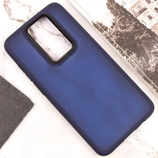 Чохол TPU / PC Lyon Frosted для Xiaomi Redmi Note 8Pro Navy Blue - фото 4