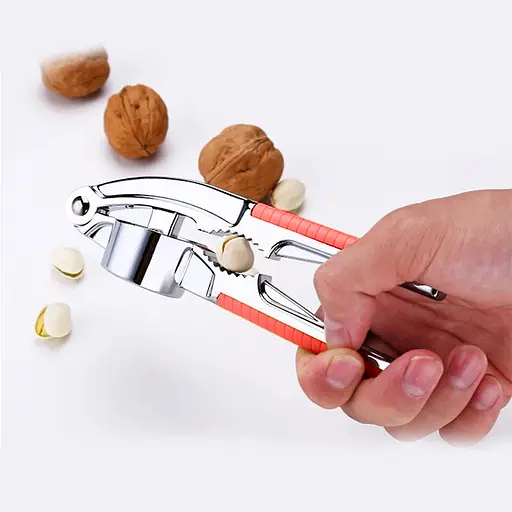 Многофункциональный пресс измельчитель для чеснока чесночница с орехоколом (2 в 1), Kitchen Master Красный 85641 - фото 3