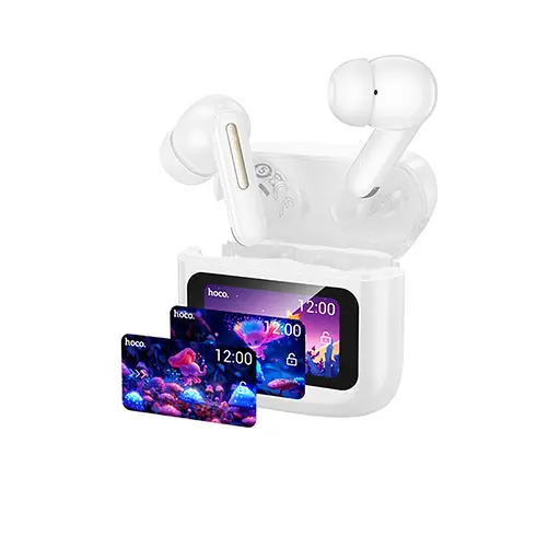 Навушники бездротові Hoco TWS EQ14 вакуумні білий - фото 2