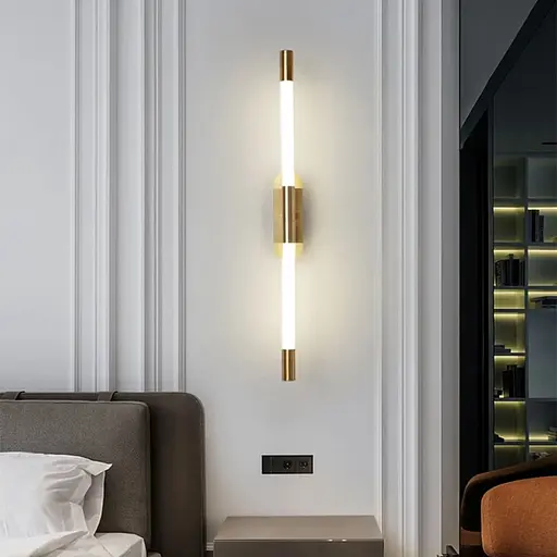 Настінний латунний світильник Phobos Line F довжина 80 см Арт. WB5/800 AB - фото 3