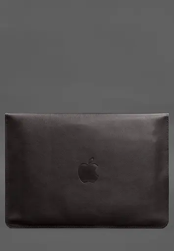 Кожаный чехол-конверт BlankNote на магнитах для MacBook Air 15 (2023) Темно-коричневый - фото 3