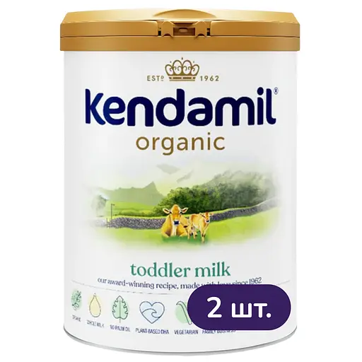 Органическая сухая молочная смесь Kendamil Organic 3 12-36 міс. 1.6 кг (2 шт. х 800 г) - фото 1