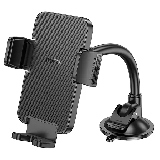 Автотримач для телефона HOCO H38 Cheetah car holder(windshield) Black - фото 4