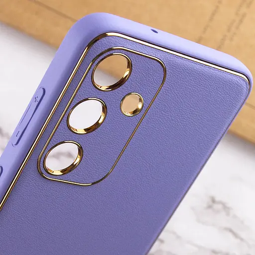 Кожаный чехол Epik Xshield для Samsung Galaxy S24 Сиреневый / Dasheen - фото 5