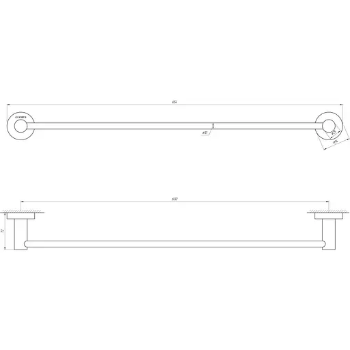 Полотенцедержатель Globus Lux SS 8402-60 - фото 2