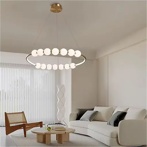 Люстра Nordic Pearl Ø 80 см на 3 світлових режими | Line F | Арт. 902-800 AB - фото 1