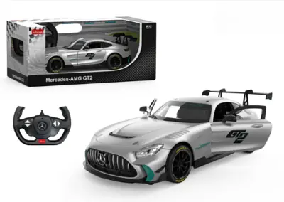 Машинка Mercedes-AMG GT2 сірий RASTAR модель 1:14 Автомобіль на дистанційному керуванні + пульт 2,4 ГГц