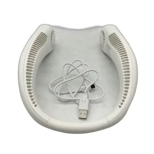 Безлезный шейный вентилятор HandFan HF3701 5000mAh 3 скорости USB белый DEMO - фото 4