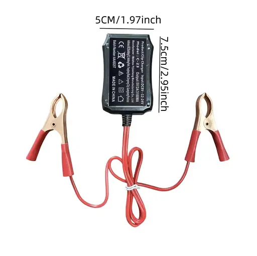 Адаптер питания 12V/24V на 5V с 3 USB-портами и зажимами для аккумулятора для аварийной зарядки телефонов. - фото 10