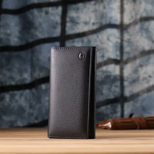 Вертикальный женский кошелек из натуральной кожи ST Leather 17.5х9х3 см acs0029690 - фото 9