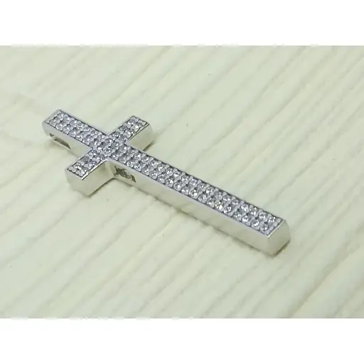 Срібний хрест Харківська ювелірна фабрика з фіанітами. 500630-КРЛК - фото 3