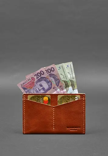 Кожаная обложка-органайзер для документов 6.2 светло-коричневый краст - фото 3